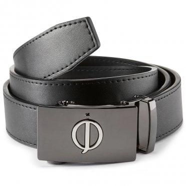Oscar Jacobson Leather Belt  - Black - ONE SIZE