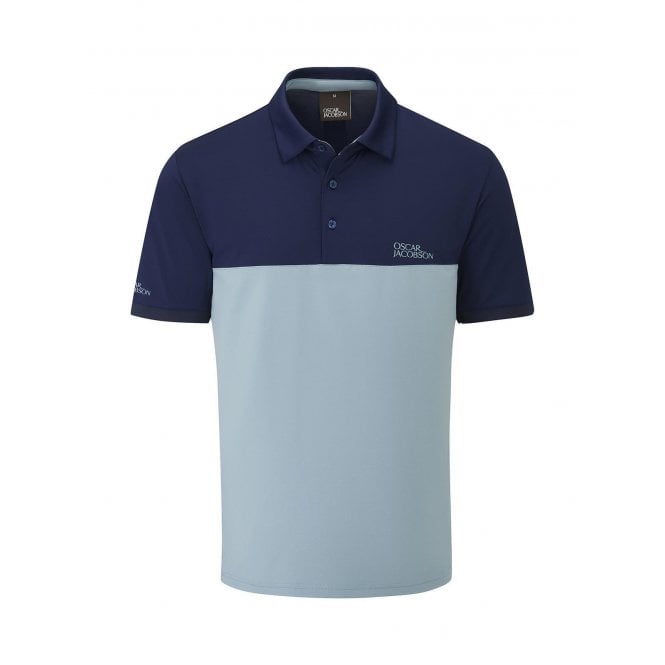 Oscar Jacobson  Matley Polo Shirt - Navy