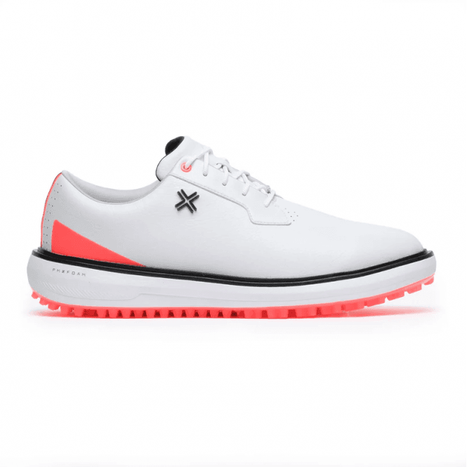 Payntr Reserve Classic SL Golf Shoes - White/Blaze