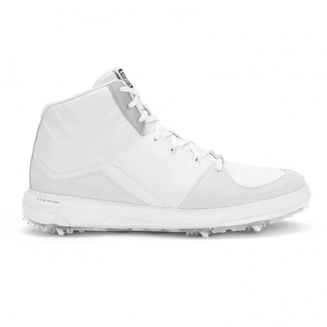 Payntr X Sport Mid LE RS Golf Shoes - White/Black/Metallic Silver