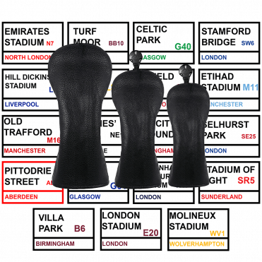Personalised BLACK Driver Headcover - YOUR Football Team