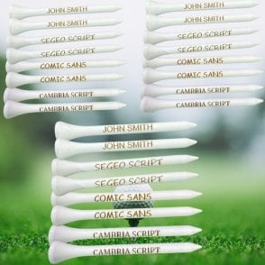 Personalised Custom Laser Wooden Golf Tees