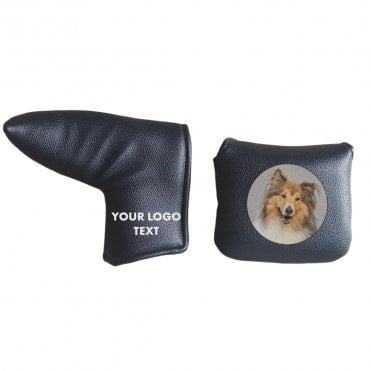 Personalised Printed Black Putter Headcover