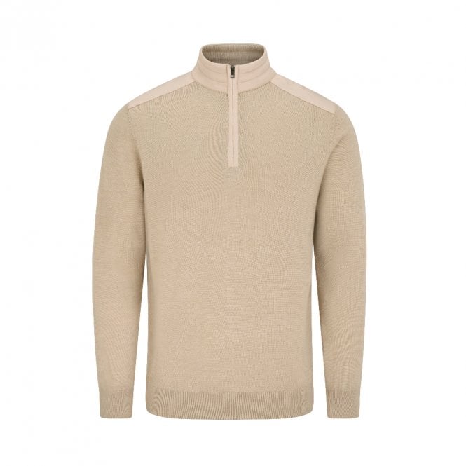 Ping  Barnaby Zip Neck - TAWNY MARL