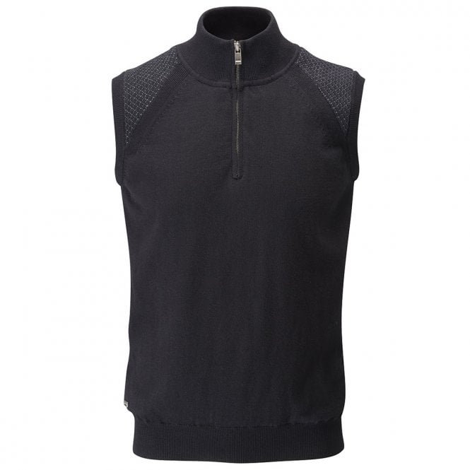 Ping  Ladies Harriet Lined Knitted Gillet - Black