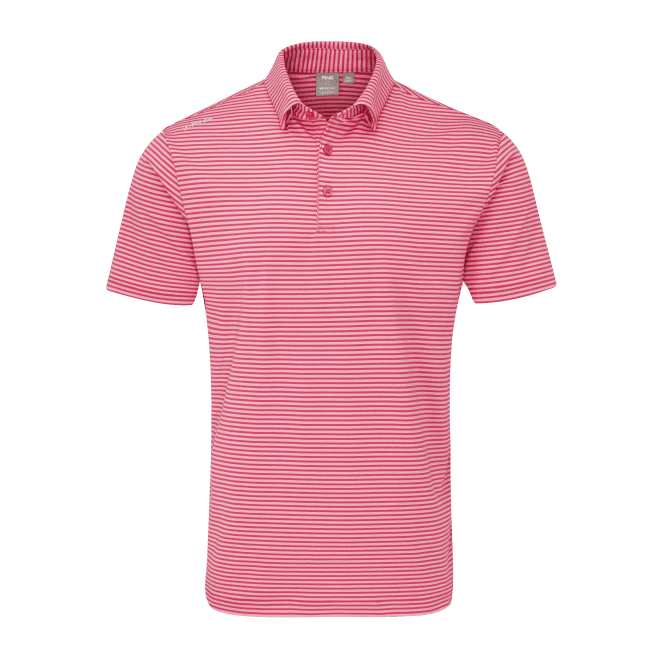 Ping  Langford Polo Shirt - Rhapsody Pink/White