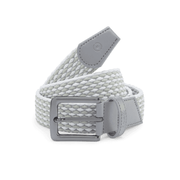 Ping Ping Stretch Belt - Pearl Grey/White