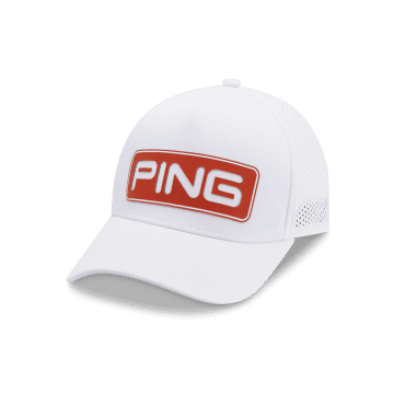 Ping TOUR VENTED DELTA CAP - WHITE/TANGO