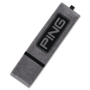 Ping TRI FOLD TOWEL - DARK GREY/BLACK