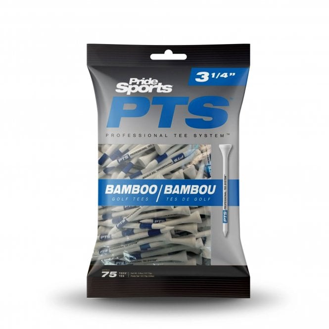 Pride Sports Pride PTS White/Blue Bamboo Golf Tees 3 1/4in - 75pack