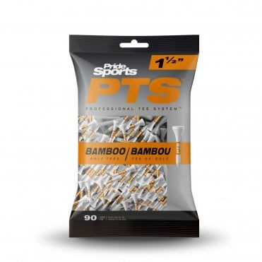 Pride PTS White/Orange Bamboo Golf Tees 1 1/2in - 90pack