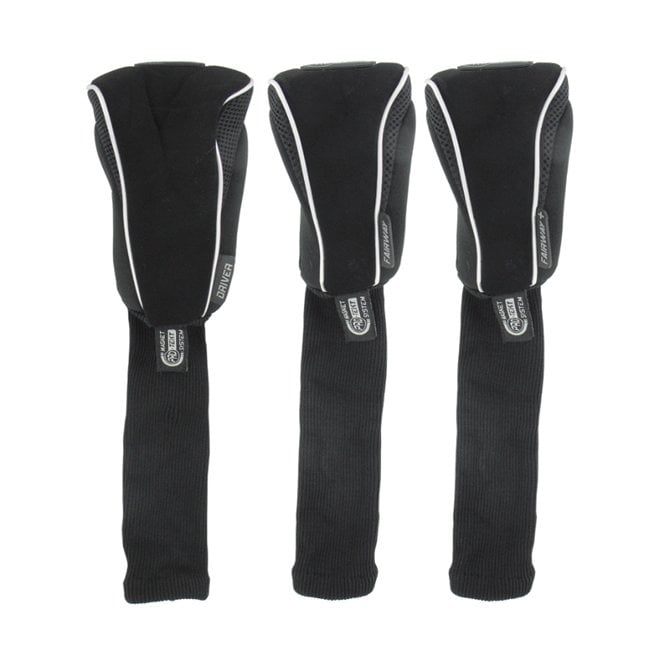 PRO TEKT SET OF 3 H/COVERS DR/FW/FW+ - BLACK/SILVER