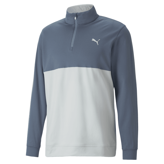 Puma  Gamer Colorblock 1/4 Zip - Evening Sky/High Rise