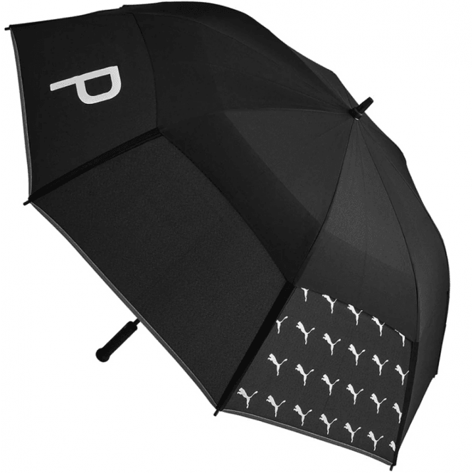 Puma  Golf Double Canopy Umbrella -  Black