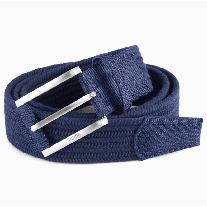 Puma  Stretch Weave Belt - Navy - L/XL