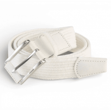 Puma Stretch Weave Belt - White - L/XL