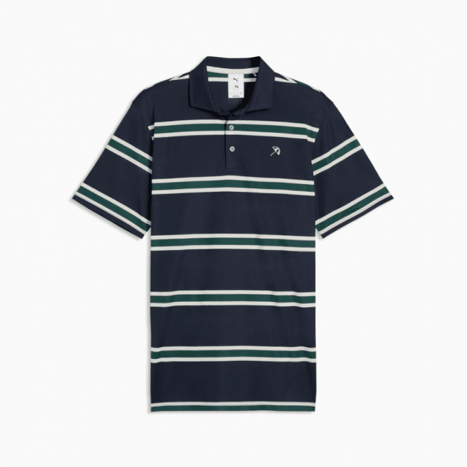 Puma  X Arnold Palmer Stripe Polo - Navy