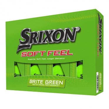 Srixon 2023 Soft Feel 13 Brite Golf Balls - Green (Dozen)