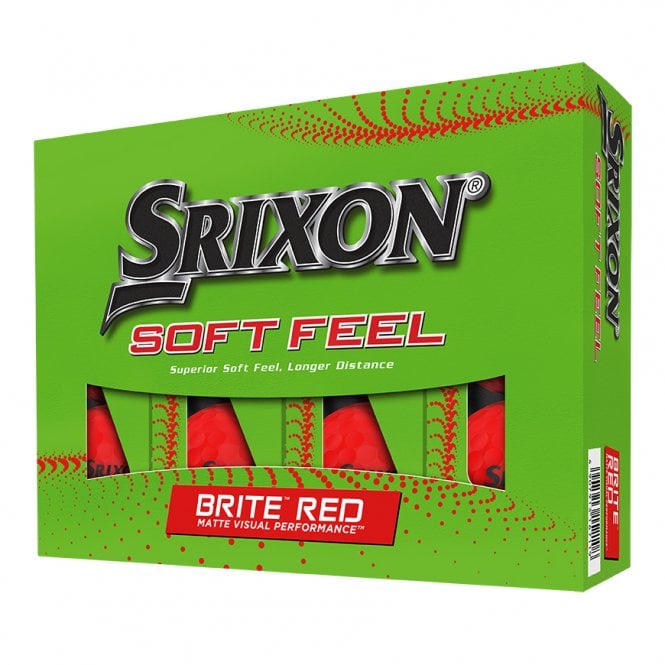 Srixon 2023 Soft Feel 13 Brite Golf Balls - Red (Dozen) - Balls from ...