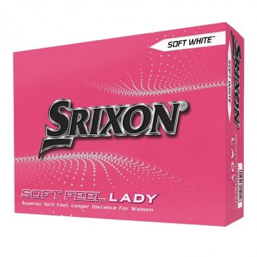Srixon 2023 Soft Feel Lady 8 Golf Balls - White (Dozen)