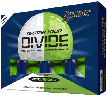 Srixon 2026 Q-STAR TOUR DIVIDE White/Lime Golf Balls