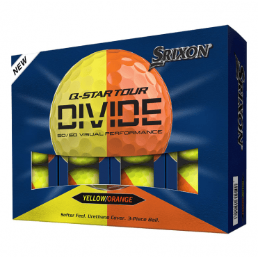 Srixon 2026 Q-STAR TOUR DIVIDE YELLOW/ORANGE Golf Balls