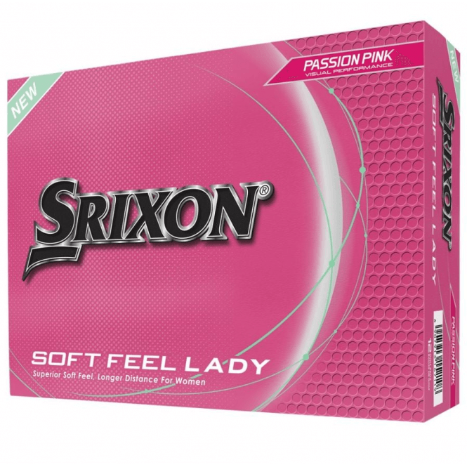 Srixon  Lady Soft Feel (9) Golf Balls - Pink (Doz)