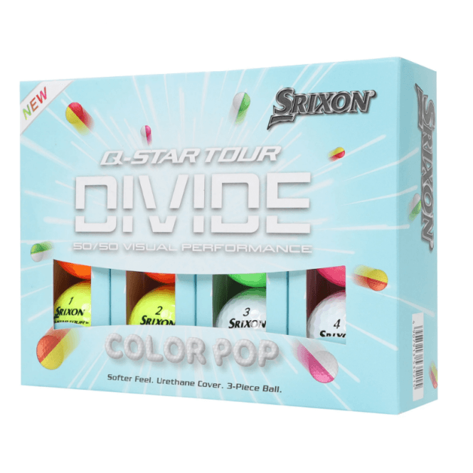 Srixon  Q Star Divide Golf Balls - Multi Colour - Dozen