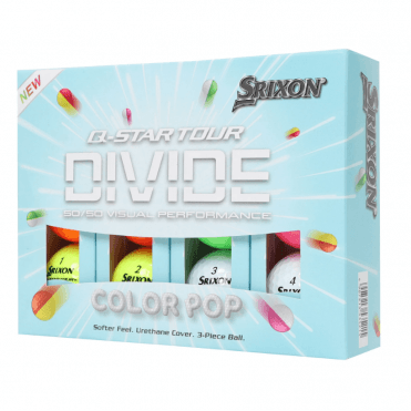 Srixon Q Star Divide Golf Balls - Multi Colour - Dozen