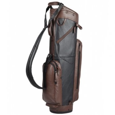 Sun Mountain Leather Cart Bag Black/Brown