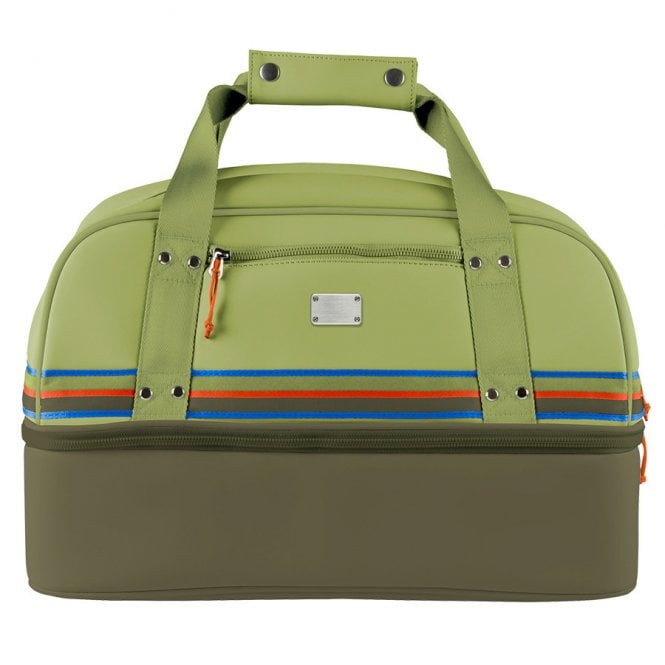 Sun Mountain Sonnenalp Mid Stripe Boston Bag Loden-Moss-Inferno