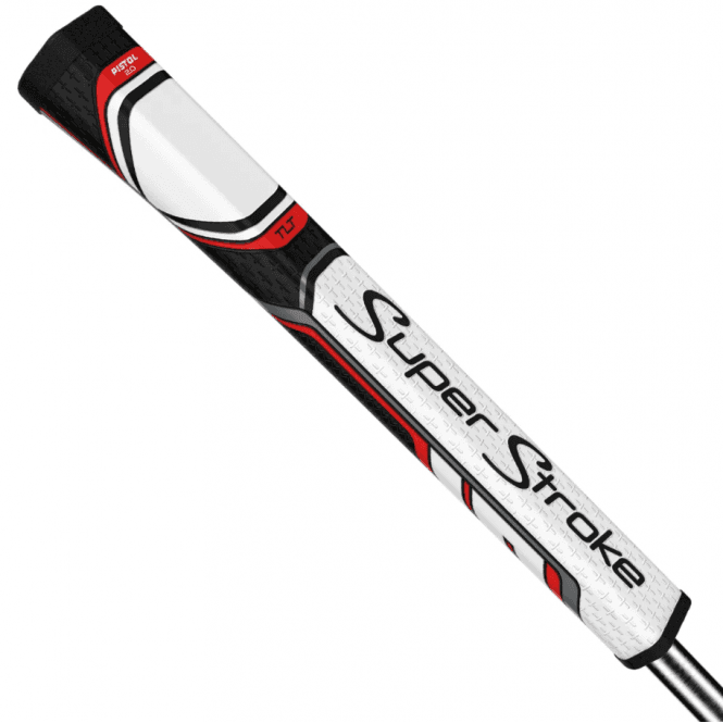 SuperStroke  TLT LH PISTOL 2.0 Putter Grip - White/Red