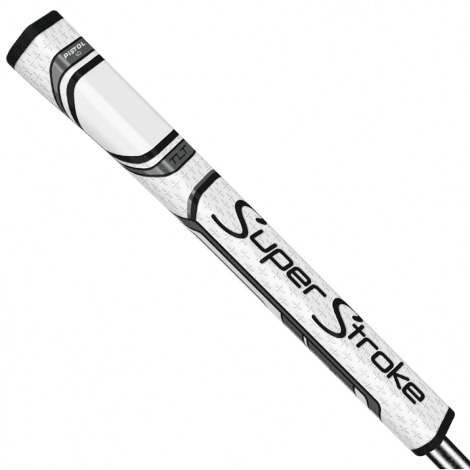 SuperStroke  TLT RH PISTOL 2.0 Putter Grip - White/Silver