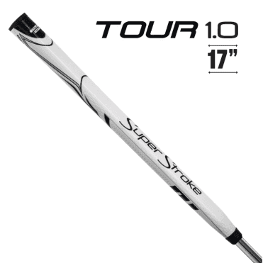 SUPERSTROKE ZENERGY 1.0P 17" Putter Grip - White/Black