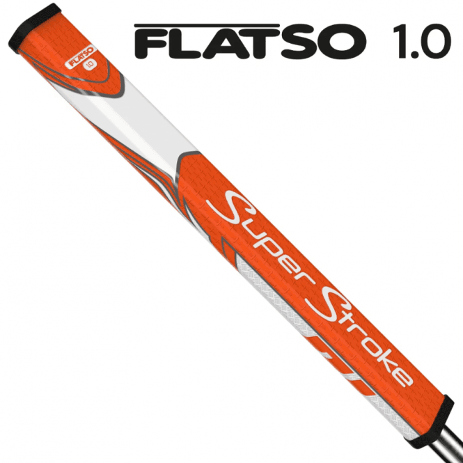 SuperStroke  ZENERGY FLATSO 1.0 Putter Grip - Orange/White