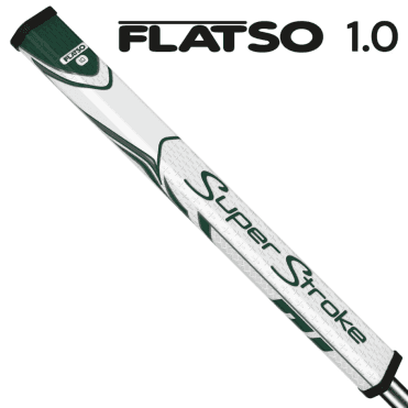 SUPERSTROKE ZENERGY FLATSO 1.0 Putter Grip - White/Green