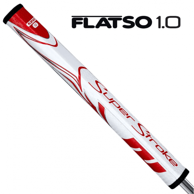 SuperStroke  ZENERGY FLATSO 1.0 Putter Grip - White/Red