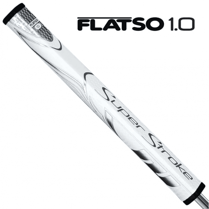 SuperStroke  ZENERGY FLATSO 1.0 Putter Grip - White/Silver