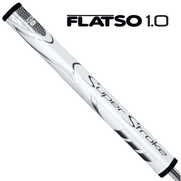 SUPERSTROKE ZENERGY FLATSO 1.0 Putter Grip - White/Silver