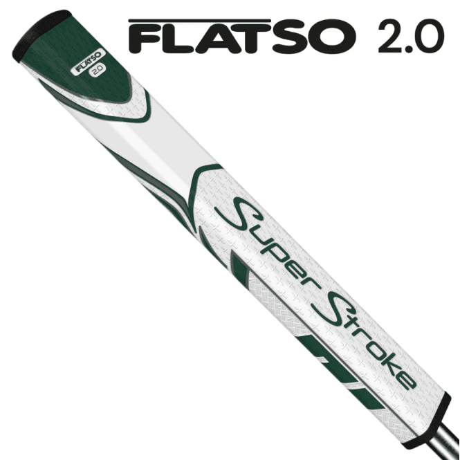 SuperStroke  ZENERGY FLATSO 2.0 Putter Grip - White/Green