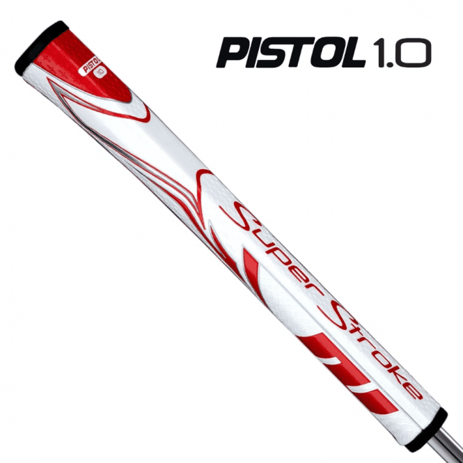 SuperStroke  ZENERGY PISTOL GT 1.0 Putter Grip - White/Red