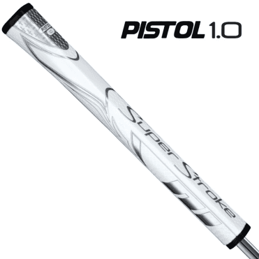 SUPERSTROKE ZENERGY PISTOL GT 1.0 Putter Grip - White/Silver
