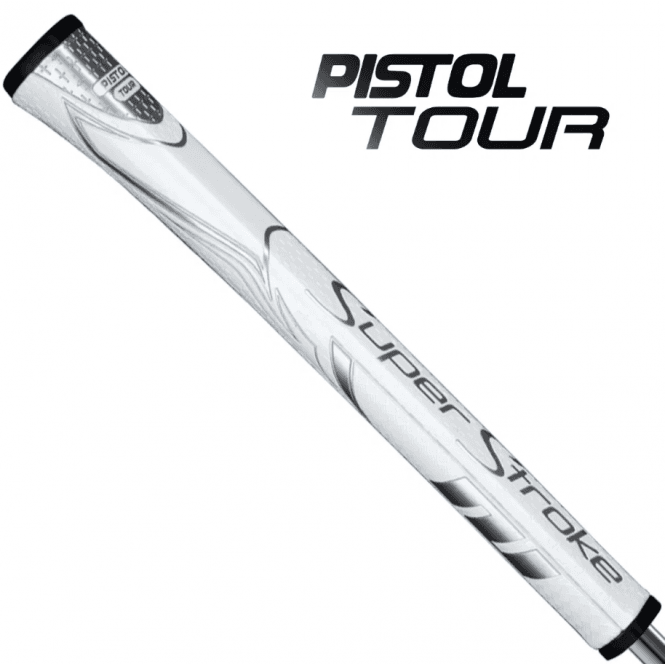 SuperStroke  ZENERGY PISTOL GT TOUR Putter Grip White/Silver