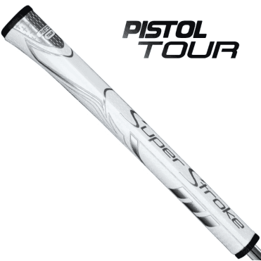 SUPERSTROKE ZENERGY PISTOL GT TOUR Putter Grip White/Silver