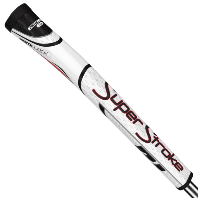 SuperStroke  ZENERGY PISTOL LOCK 1.0 Putter Grip - White/Red