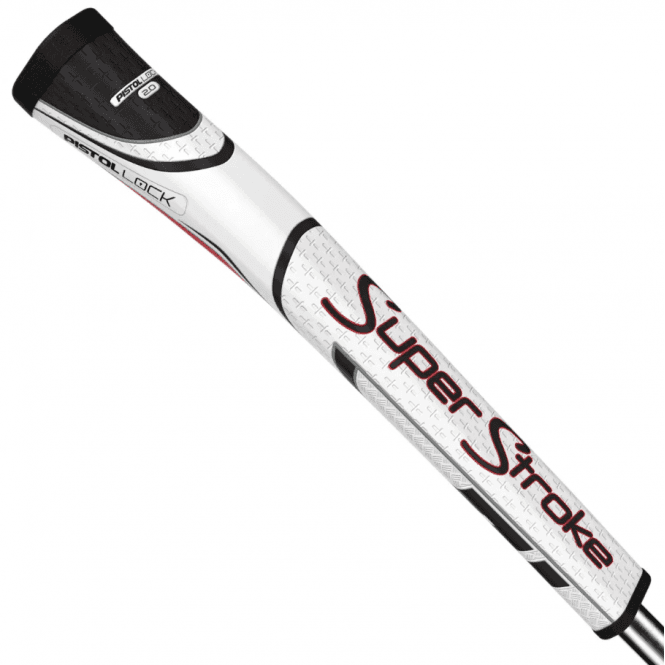 SuperStroke  ZENERGY PISTOL LOCK 2.0 Putter Grip - White/Red