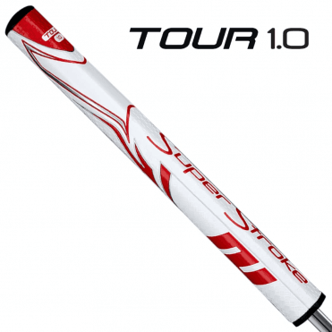 SUPERSTROKE ZENERGY TOUR 1.0 Putter Grip - White/Red