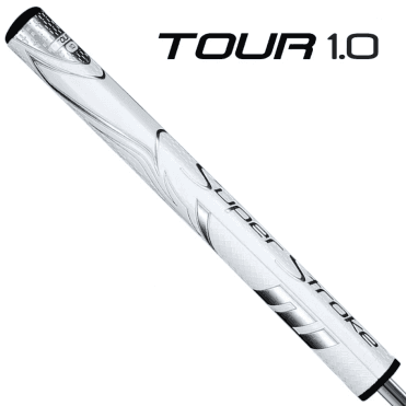 SUPERSTROKE ZENERGY TOUR 1.0 Putter Grip - White/Silver