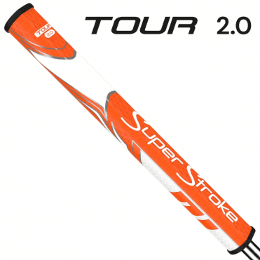SUPERSTROKE ZENERGY TOUR 2.0 Putter Grip - Orange/White