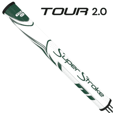 SUPERSTROKE ZENERGY TOUR 2.0 Putter Grip - White/Green